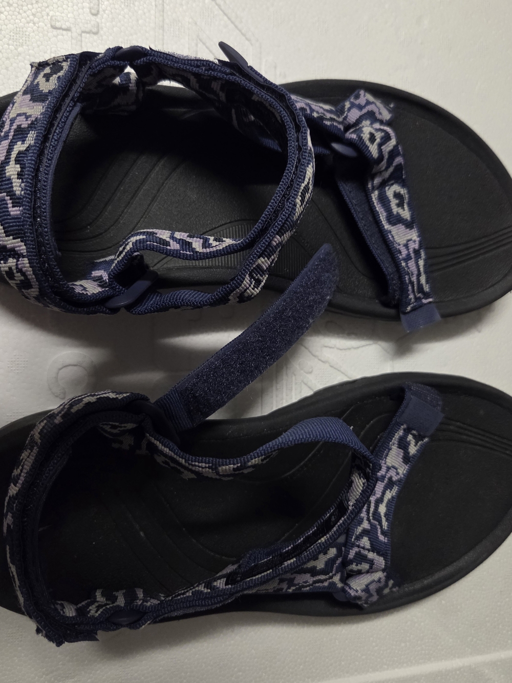Teva Women's Navy Patterned Strap Sport Sandals